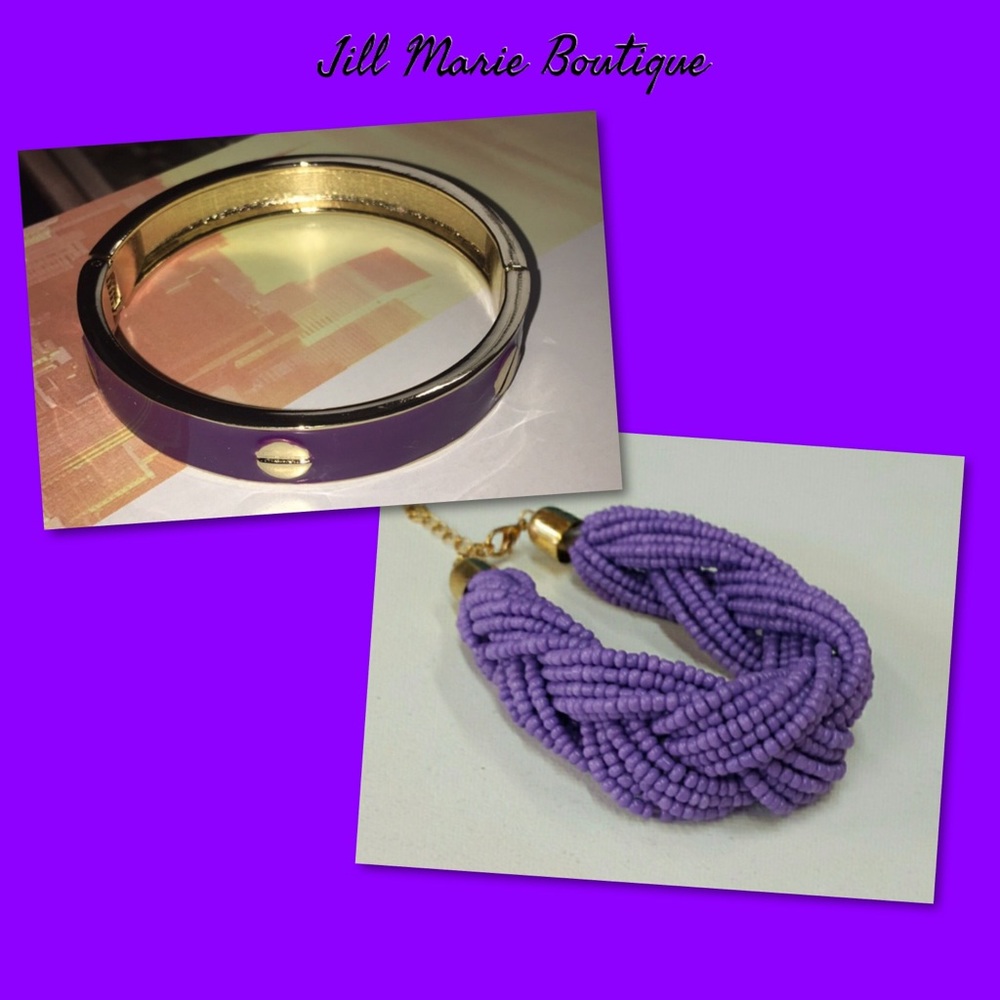 Purple bracelet set NWT